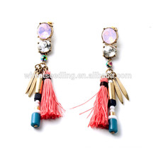 exaggerated personalized thread tassel latest model fashion earrings